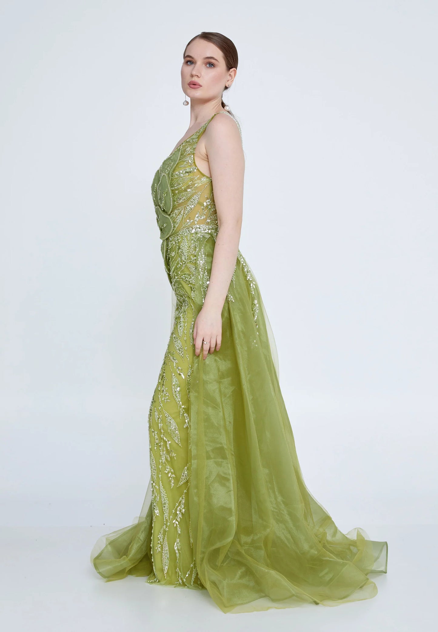 One Shoulder Maxi Tulle Mermaid Regular Prom Dress Unit Price: €165