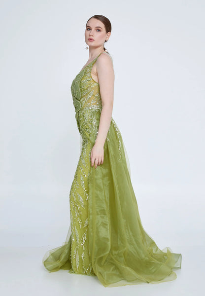 One Shoulder Maxi Tulle Mermaid Regular Prom Dress Unit Price: €165