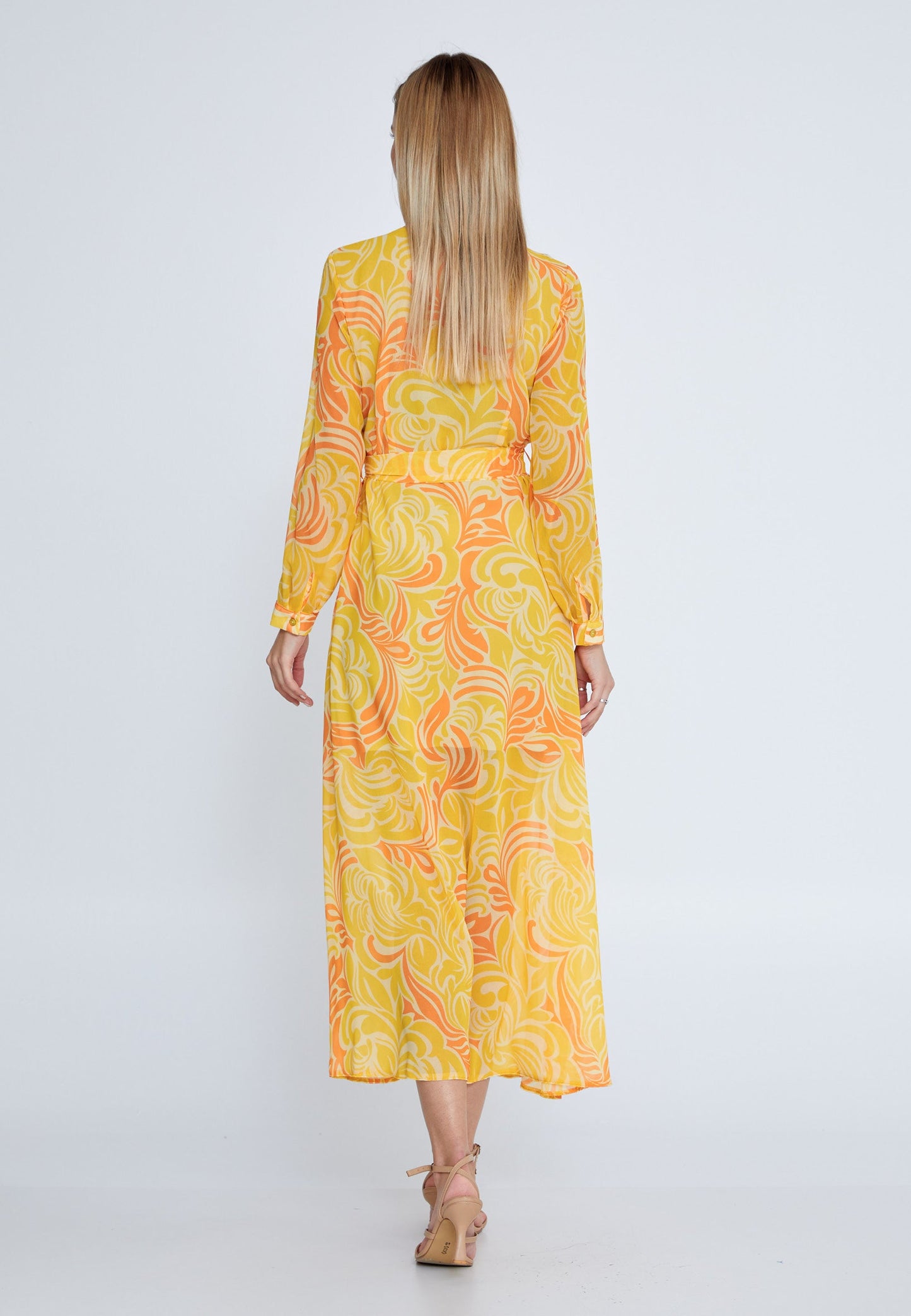 Long Sleeve Midi Chiffon Column Regular Casual Dress Unit Price: €20