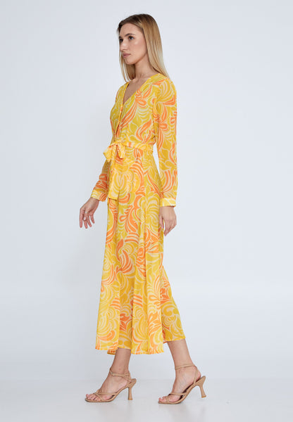 Long Sleeve Midi Chiffon Column Regular Casual Dress Unit Price: €20