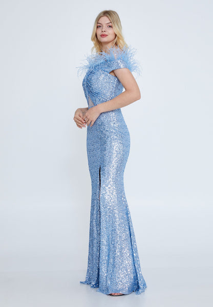 Off Shoulder Maxi Sequin Mermaid Regular Wedding Guest Dress Unit Price: €37