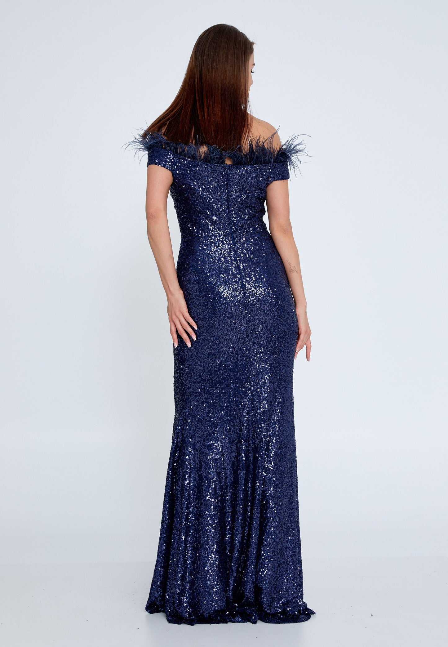 Off Shoulder Maxi Sequin Mermaid Regular Wedding Guest Dress Unit Price: €37