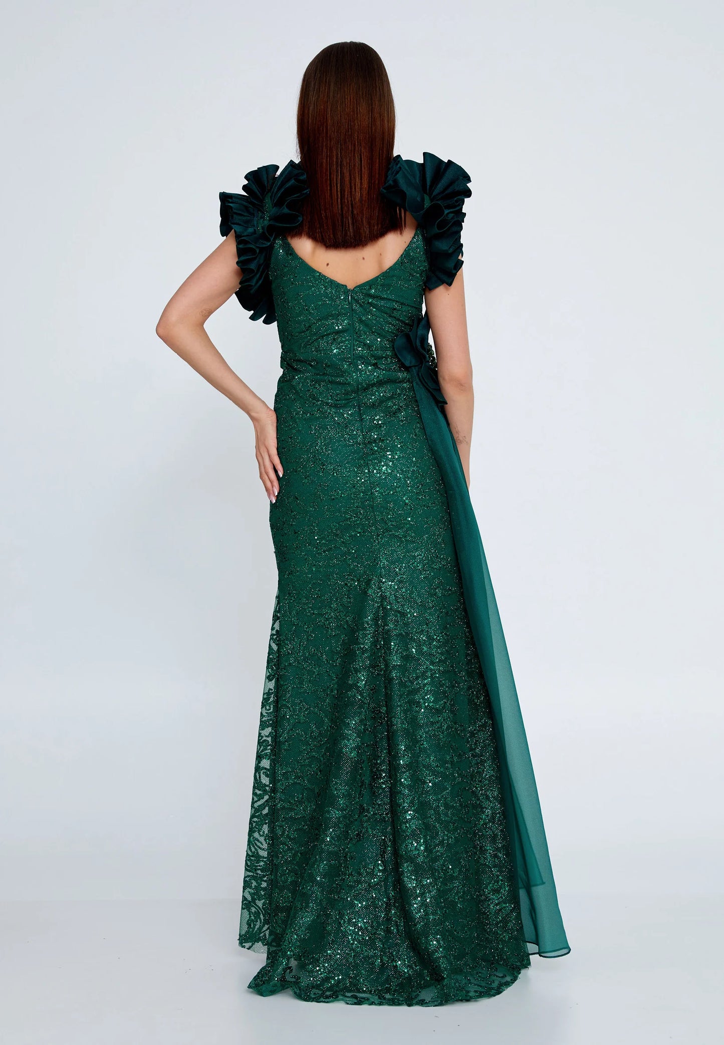 Sleeveless Maxi Tulle Mermaid Regular Wedding Guest Dress Unit Price: €75