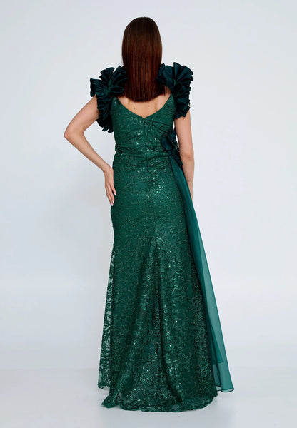 Sleeveless Maxi Tulle Mermaid Regular Wedding Guest Dress Unit Price: €75