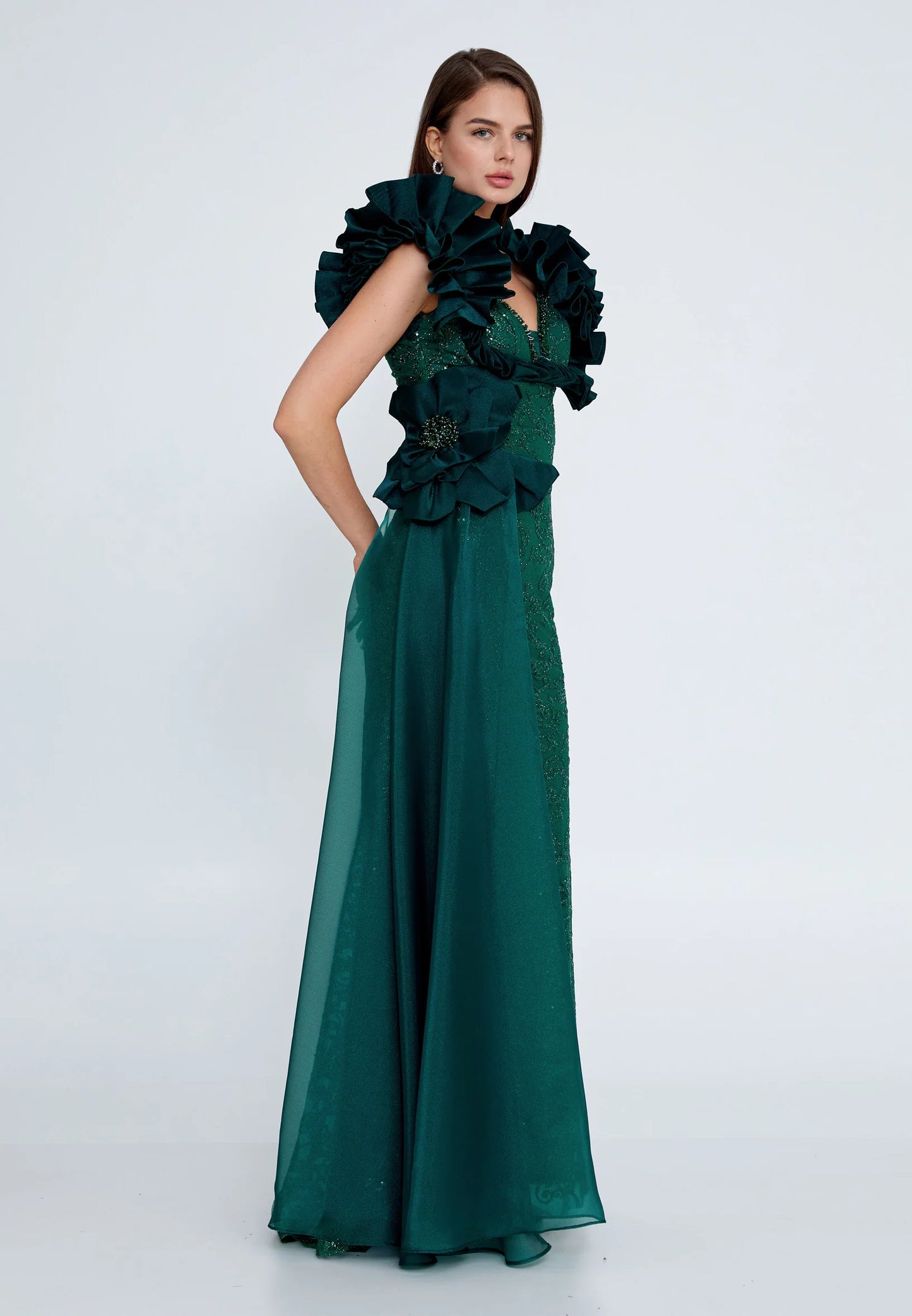 Sleeveless Maxi Tulle Mermaid Regular Wedding Guest Dress Unit Price: €75