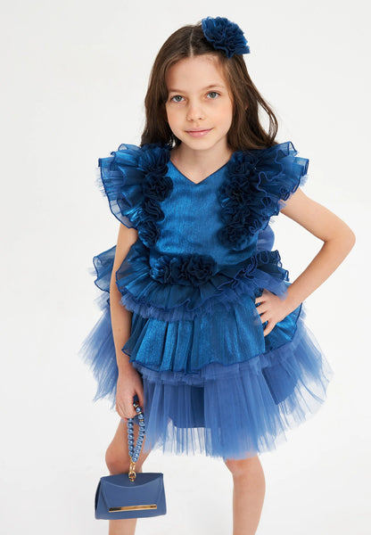 Baby Girl Sleeveless Tulle Solid Color A - Line 3 - 7 Ages Special Occasion Dress Unit Price: €27
