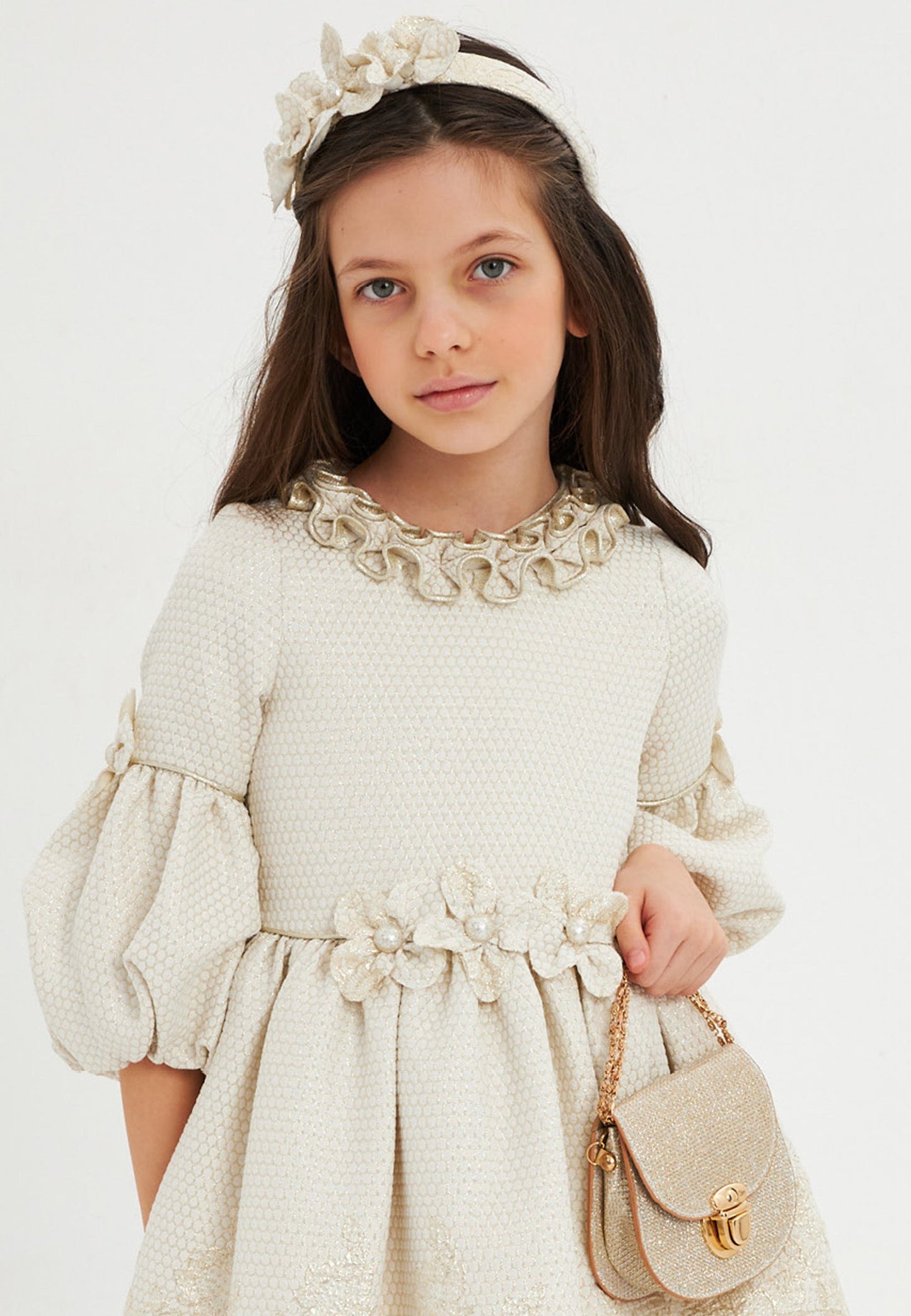 Baby Girl Mid-Length Polyester Patterned A - Line 6 - 10 Ages Special Occasion Dress Unit Price: €27