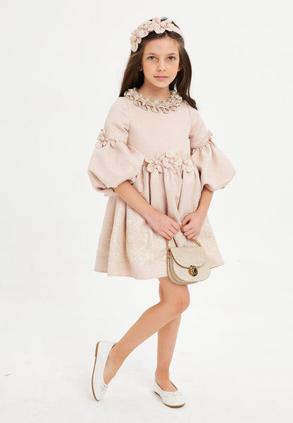 Baby Girl Mid-Length Polyester Patterned A - Line 6 - 10 Ages Special Occasion Dress Unit Price: €27