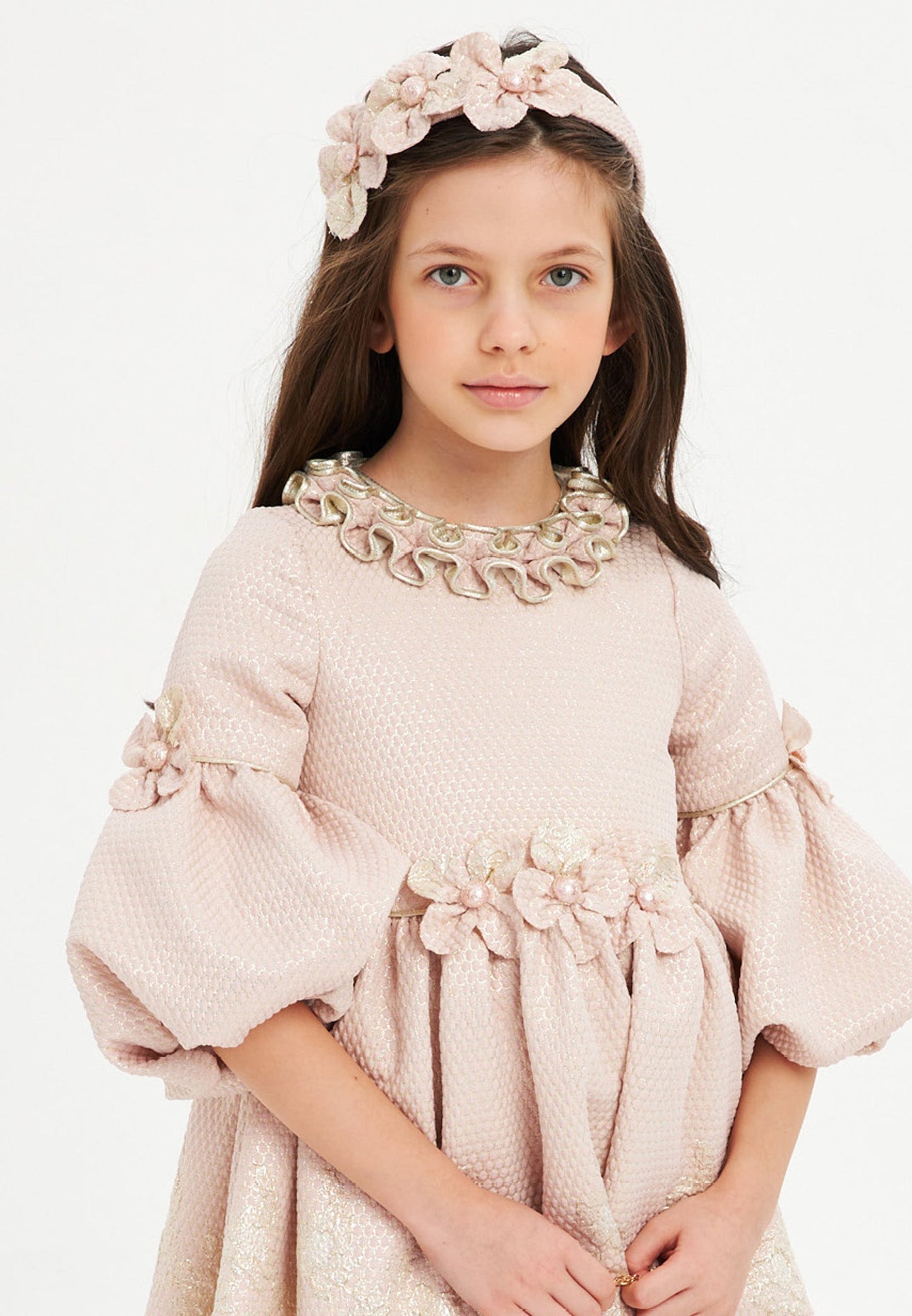 Baby Girl Mid-Length Polyester Patterned A - Line 6 - 10 Ages Special Occasion Dress Unit Price: €27