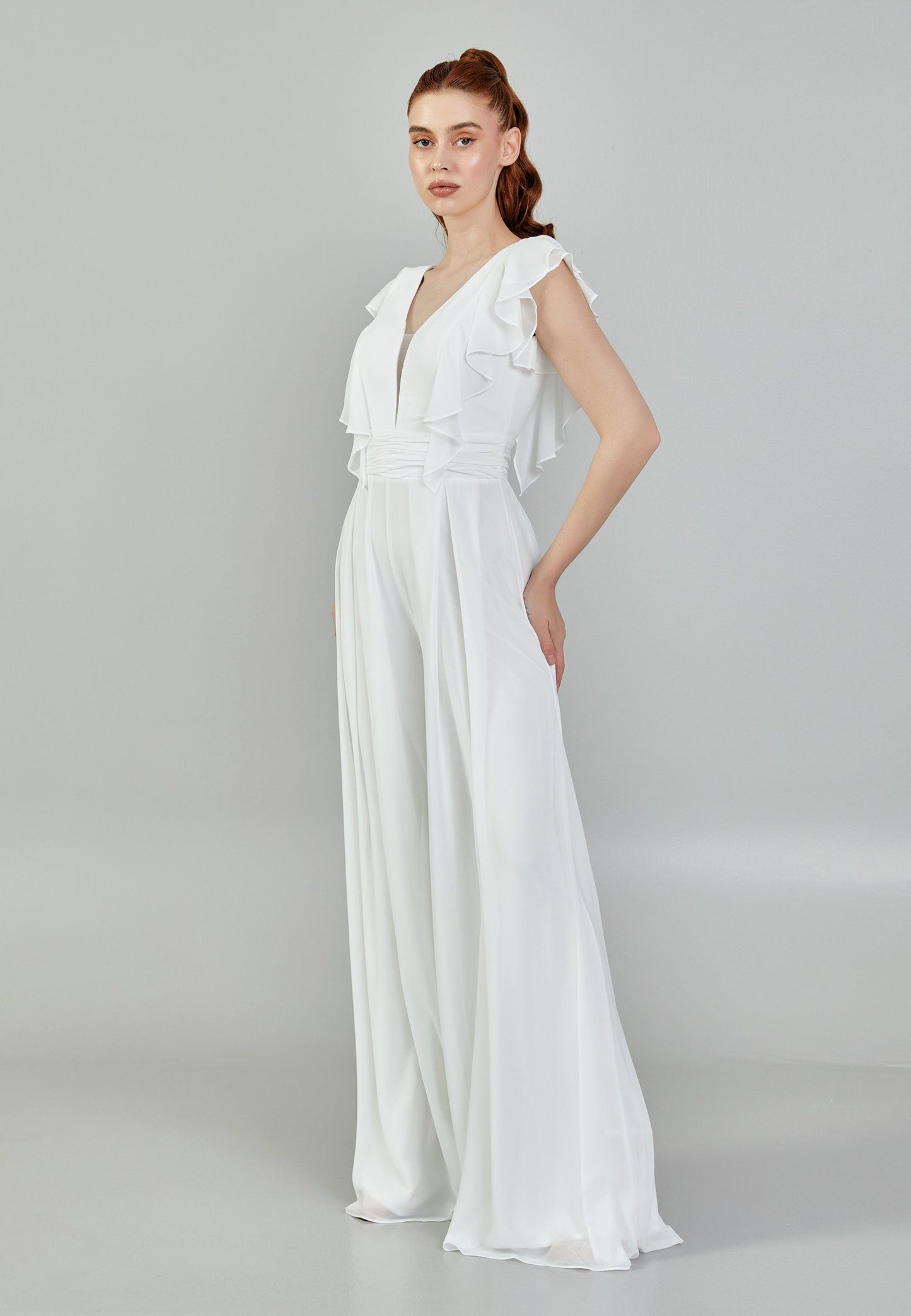 Sleeveless Maxi Chiffon Regular Wedding Dress Unit Price: €130