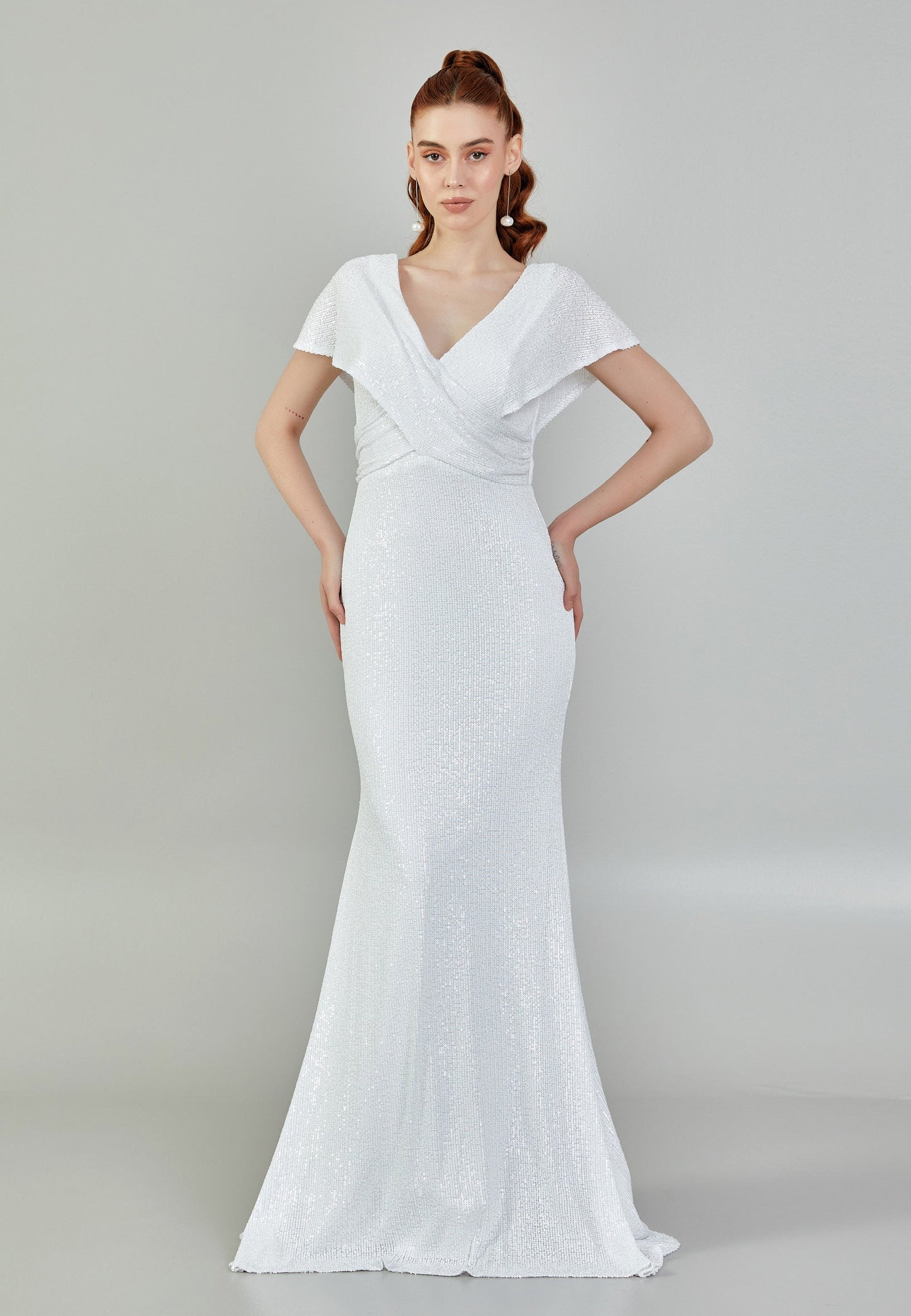 Sleeveless Maxi Sequin Regular Wedding Dress Unit Price: €130