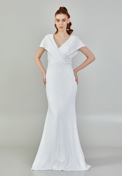 Sleeveless Maxi Sequin Regular Wedding Dress Unit Price: €130