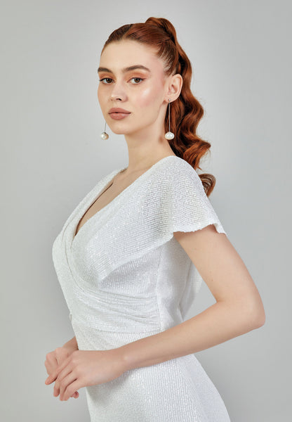 Sleeveless Maxi Sequin Regular Wedding Dress Unit Price: €130