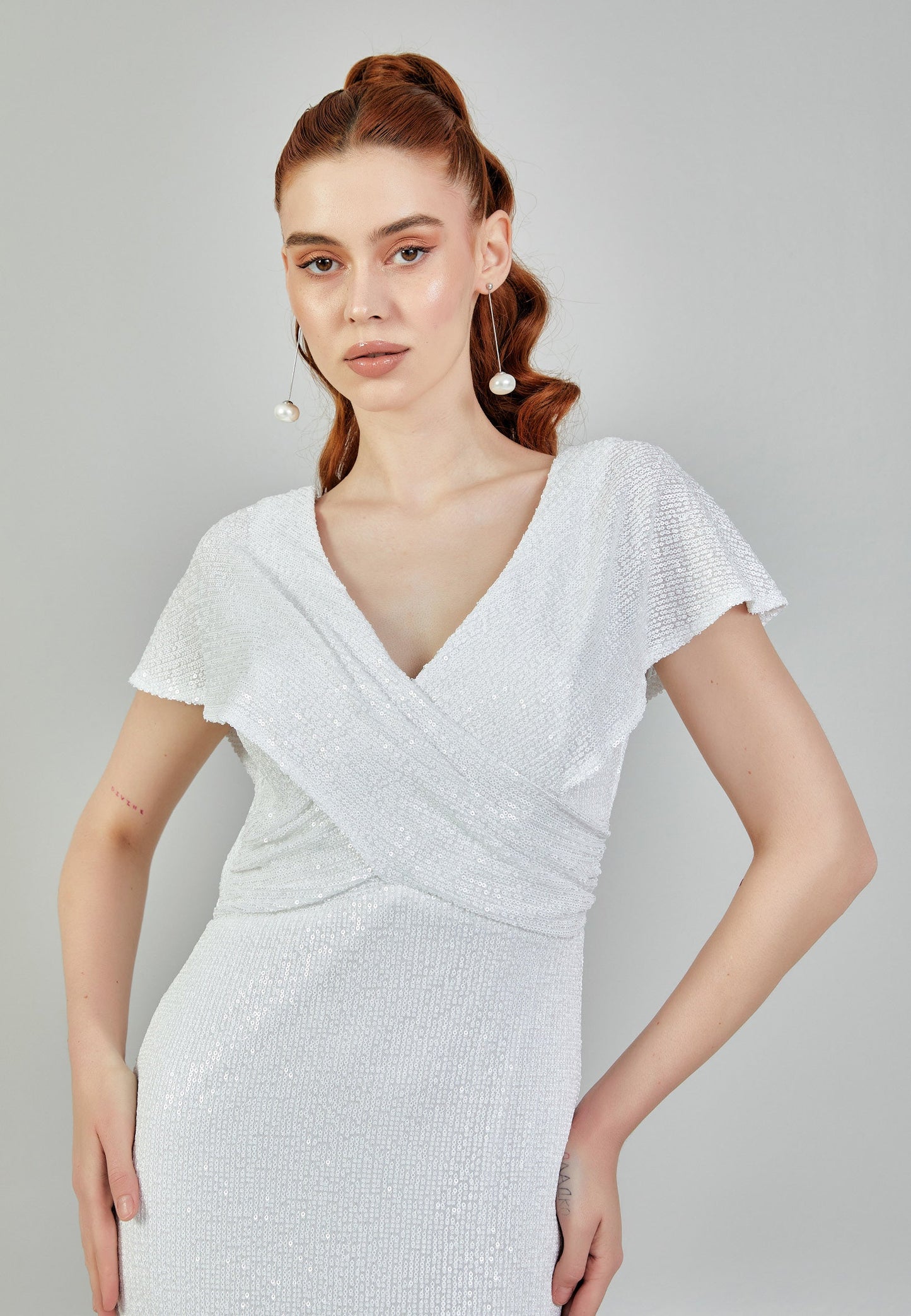 Sleeveless Maxi Sequin Regular Wedding Dress Unit Price: €130