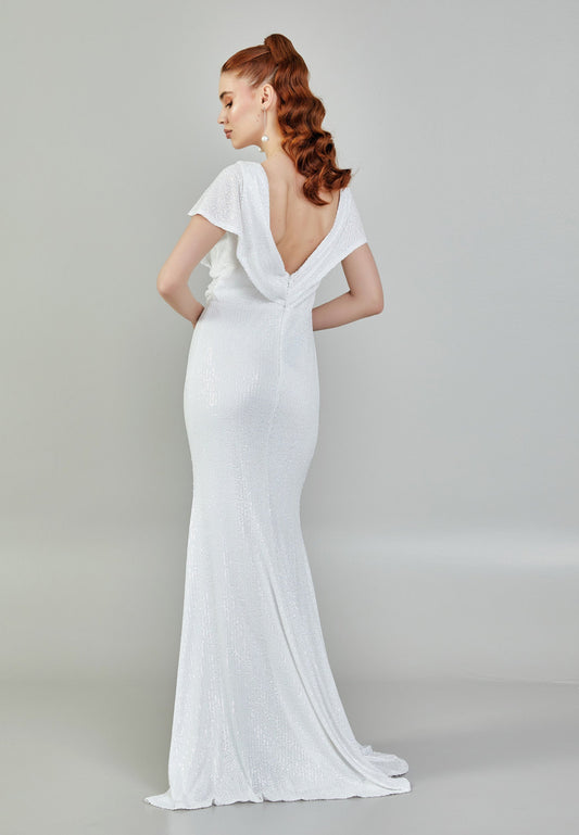 Sleeveless Maxi Sequin Regular Wedding Dress Unit Price: €130