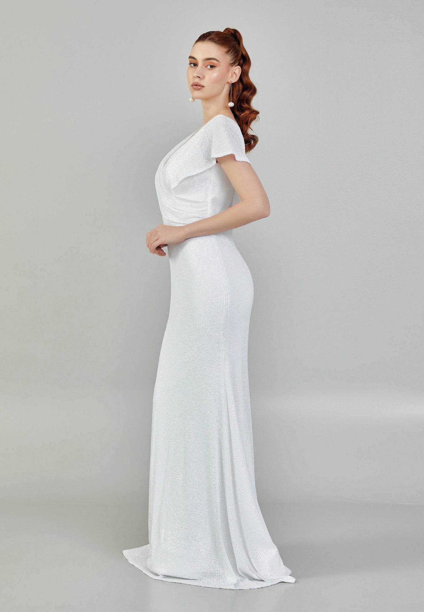 Sleeveless Maxi Sequin Regular Wedding Dress Unit Price: €130