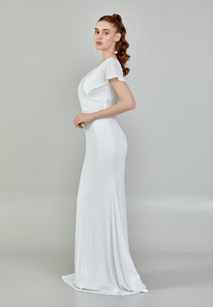 Sleeveless Maxi Sequin Regular Wedding Dress Unit Price: €130