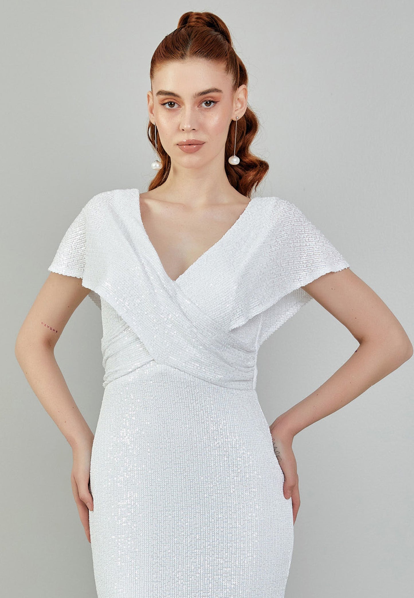 Sleeveless Maxi Sequin Regular Wedding Dress Unit Price: €130