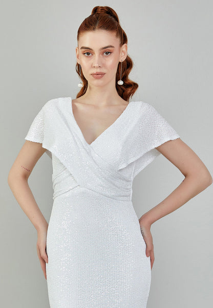 Sleeveless Maxi Sequin Regular Wedding Dress Unit Price: €130