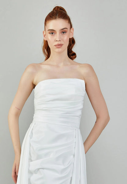 Strapless Maxi Polyester Regular Wedding Dress Unit Price: €230