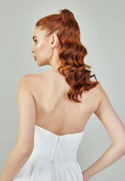 Strapless Maxi Polyester Regular Wedding Dress Unit Price: €230