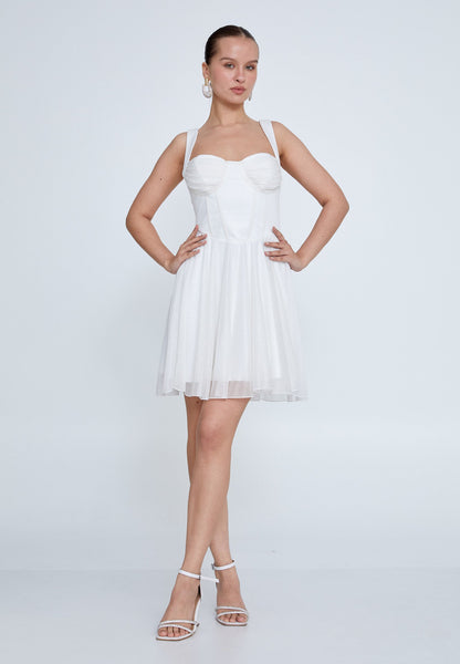 Sleeveless Mini Tulle Column Regular Cocktail Dress Unit Price: €25