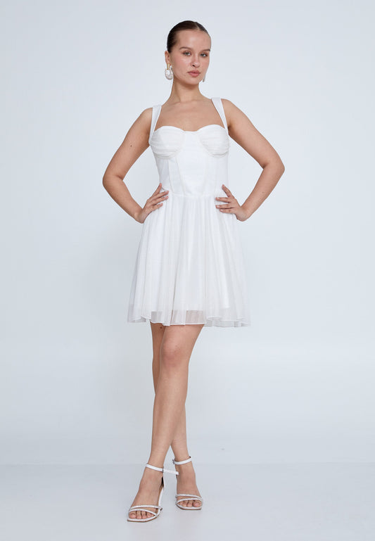 Sleeveless Mini Tulle Column Regular Cocktail Dress Unit Price: €25