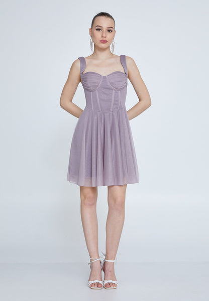 Sleeveless Mini Tulle Column Regular Cocktail Dress Unit Price: €25