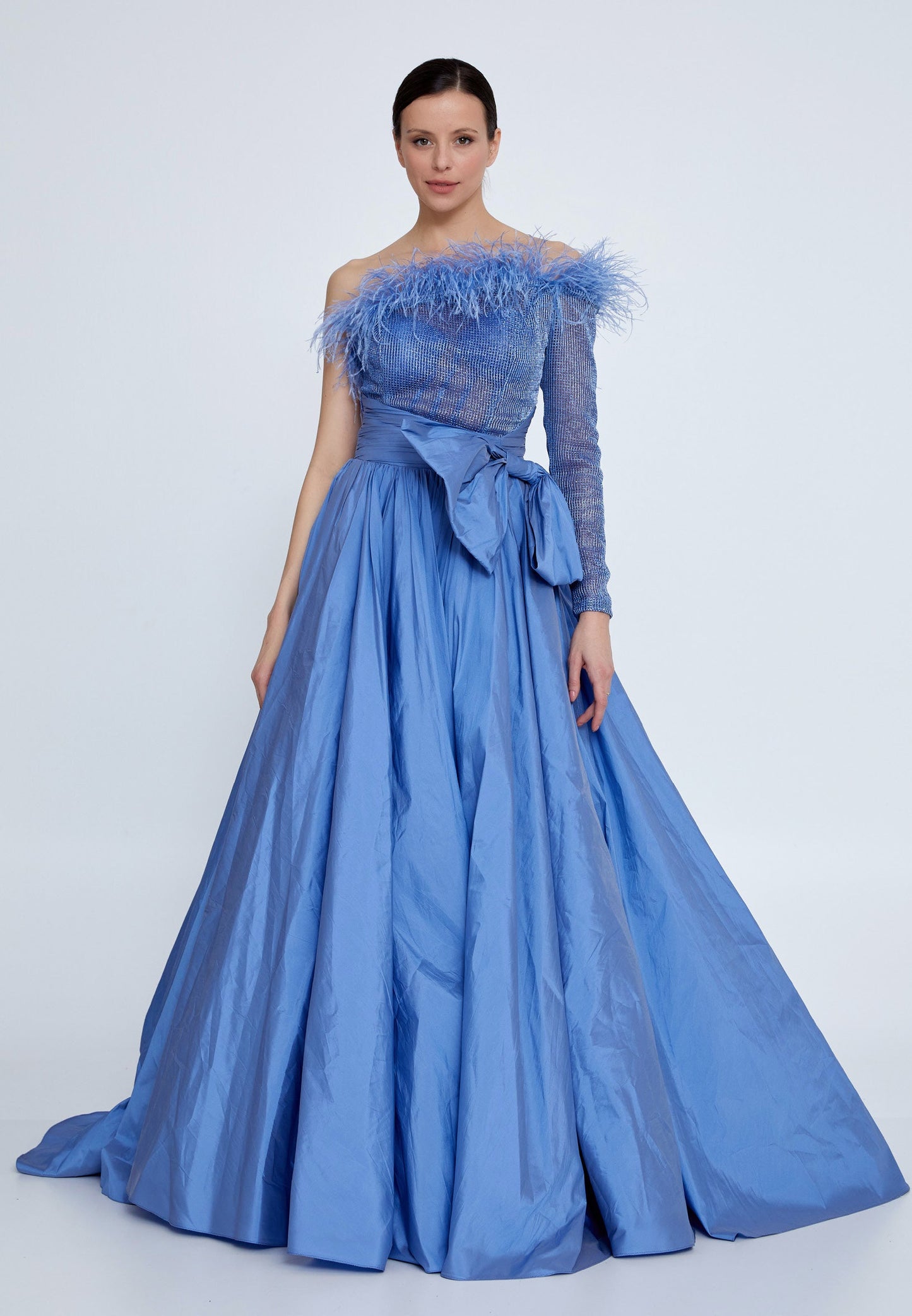 One Shoulder Maxi Polyester A - Line Regular Prom Dress Unit Price: €76