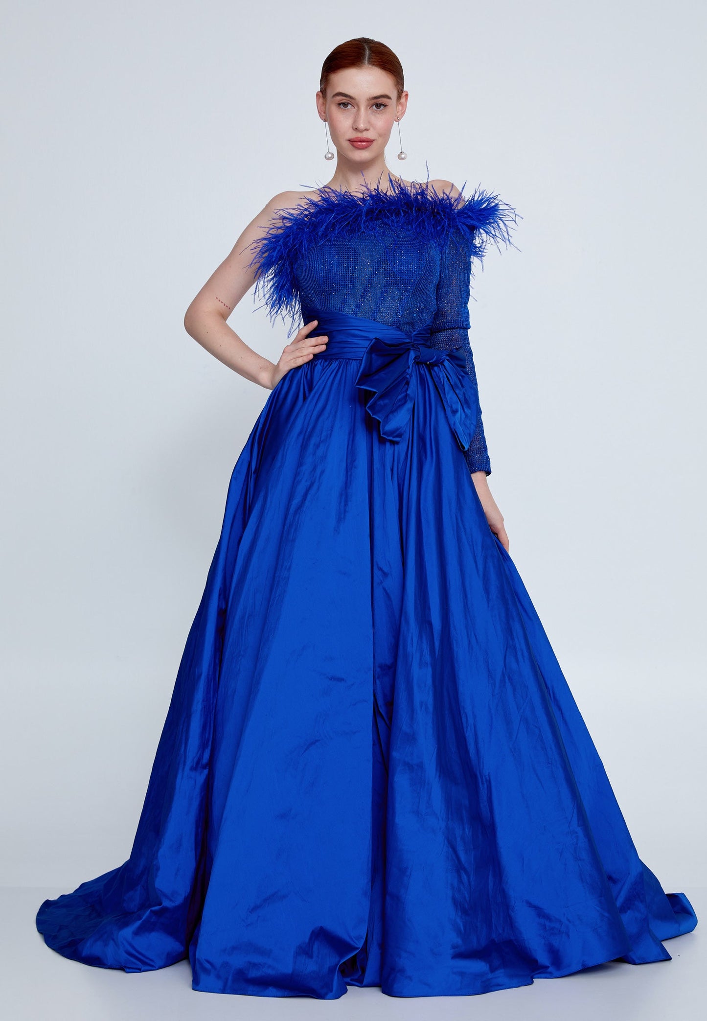 One Shoulder Maxi Polyester A - Line Regular Prom Dress Unit Price: €76