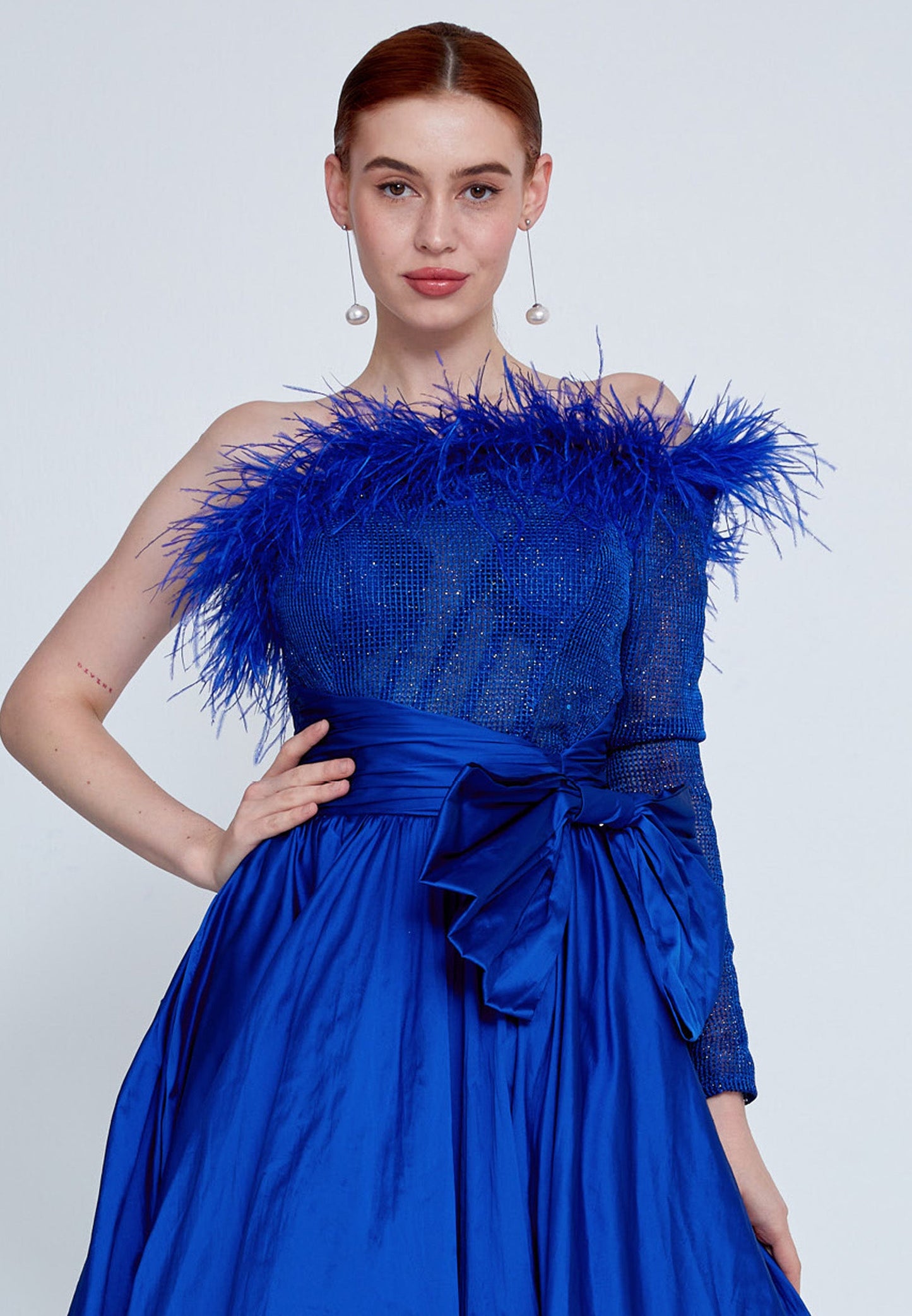 One Shoulder Maxi Polyester A - Line Regular Prom Dress Unit Price: €76