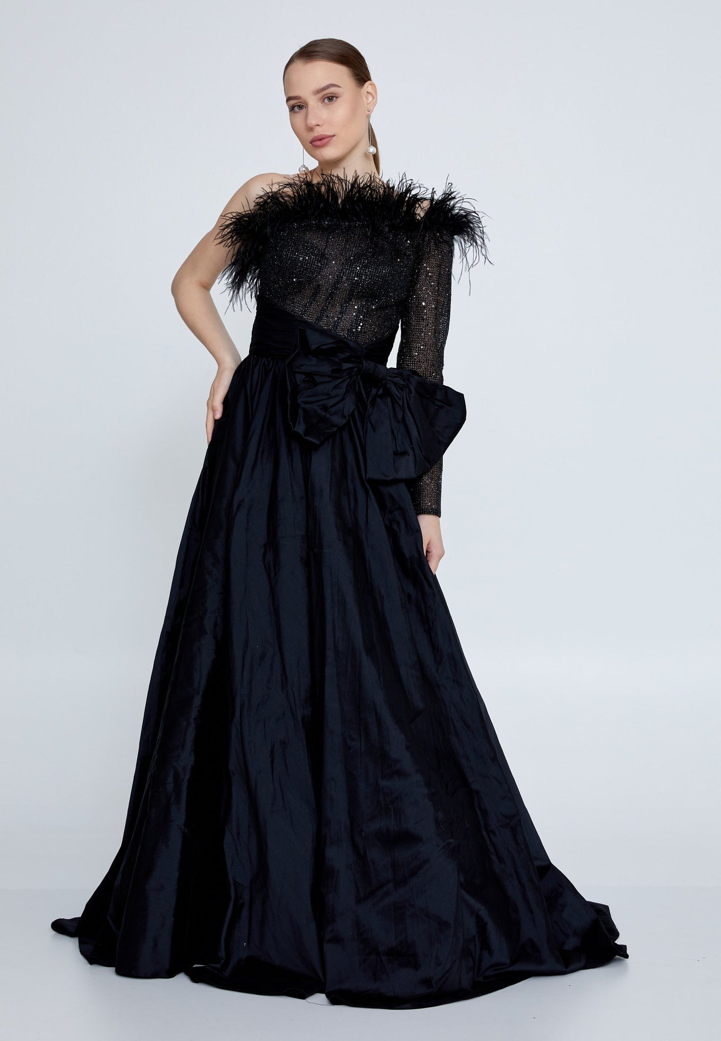 One Shoulder Maxi Polyester A - Line Regular Prom Dress Unit Price: €76