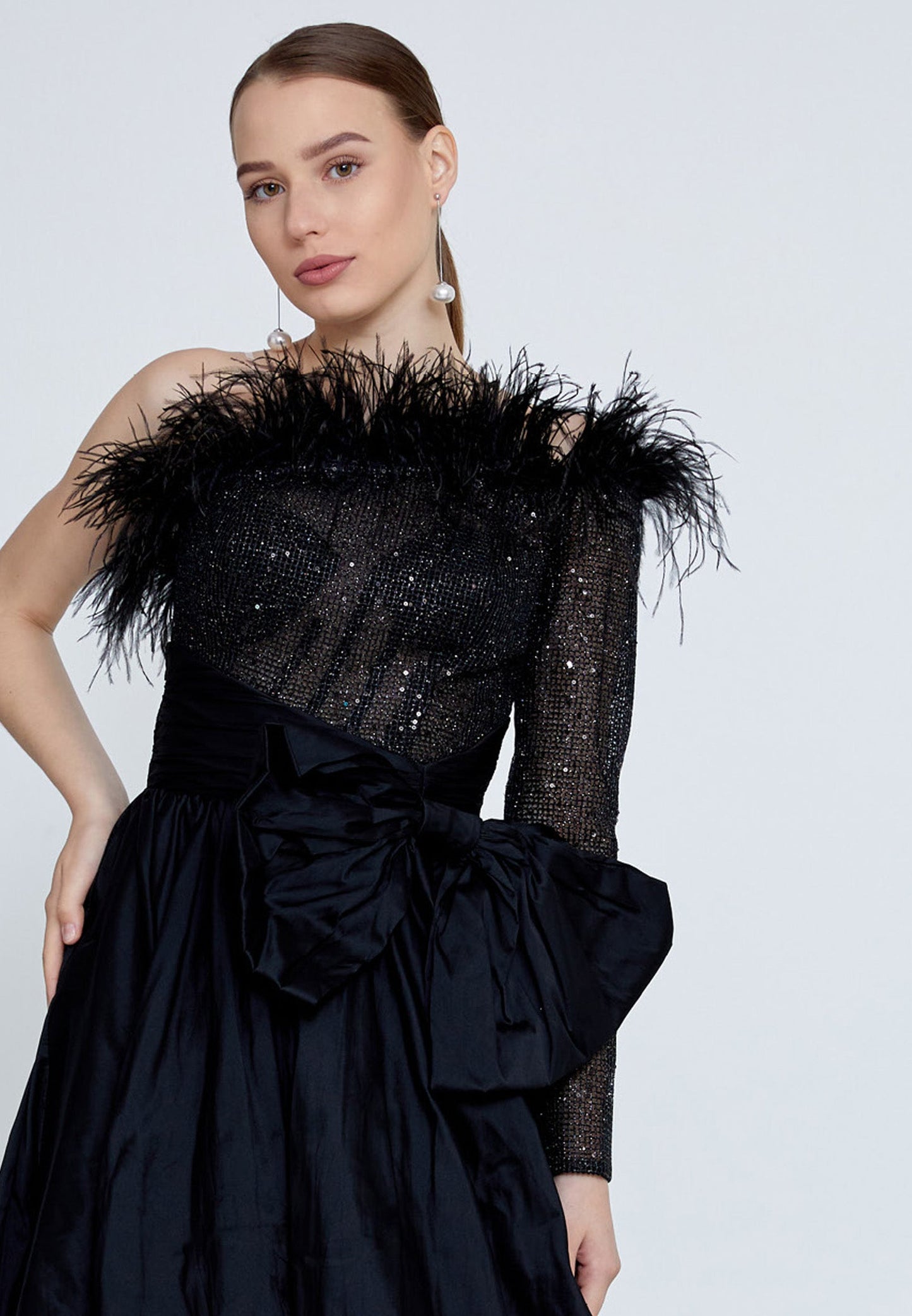 One Shoulder Maxi Polyester A - Line Regular Prom Dress Unit Price: €76