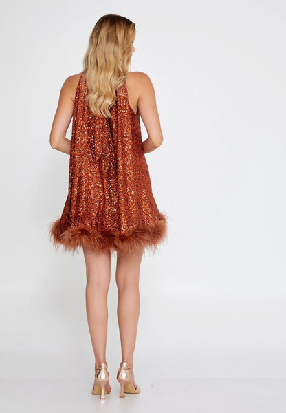 Sleeveless Mini Sequin A - Line Regular Cocktail Dress Unit Price: €60