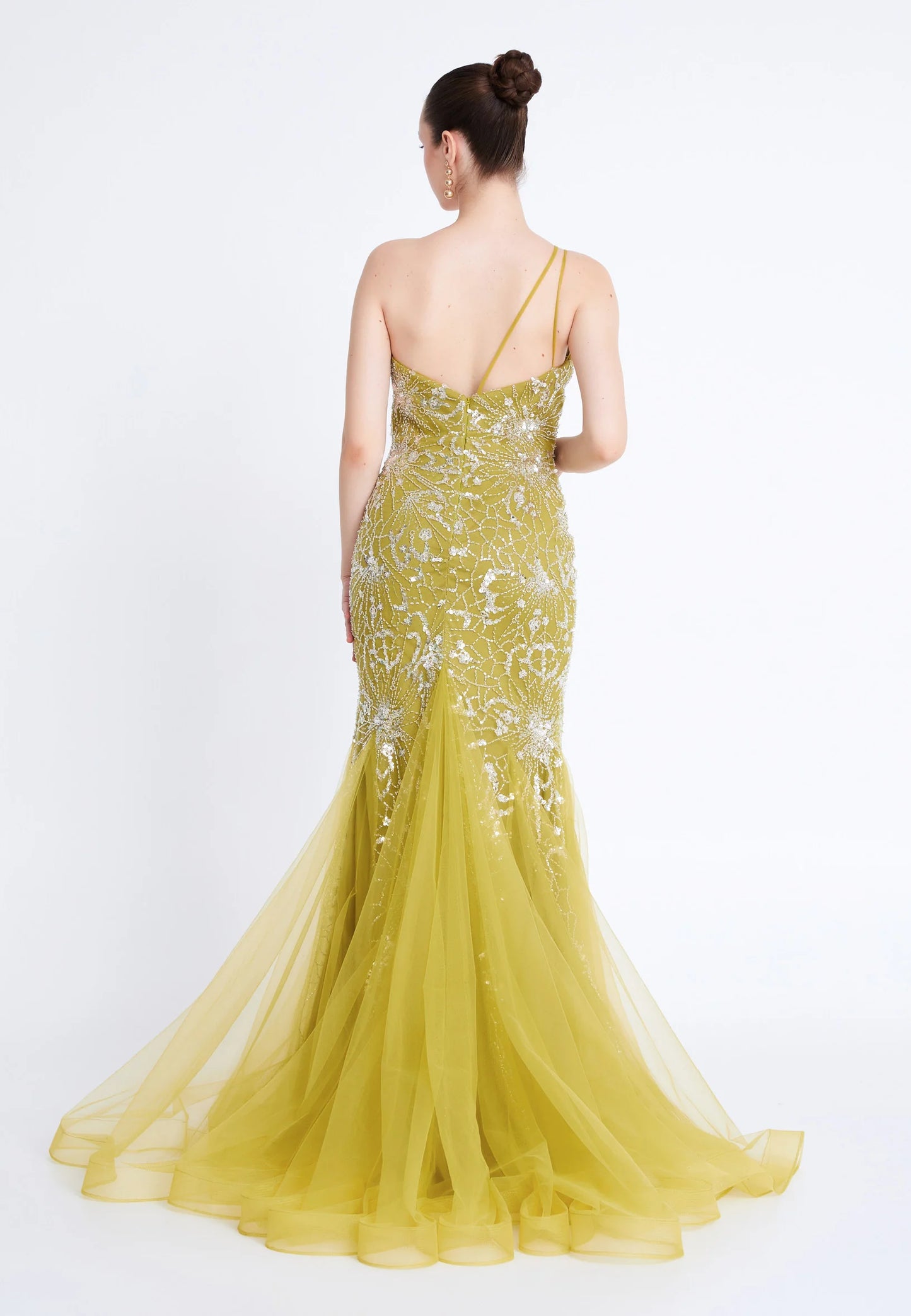One Shoulder Maxi Tulle Mermaid Regular Prom Dress Unit Price: €72