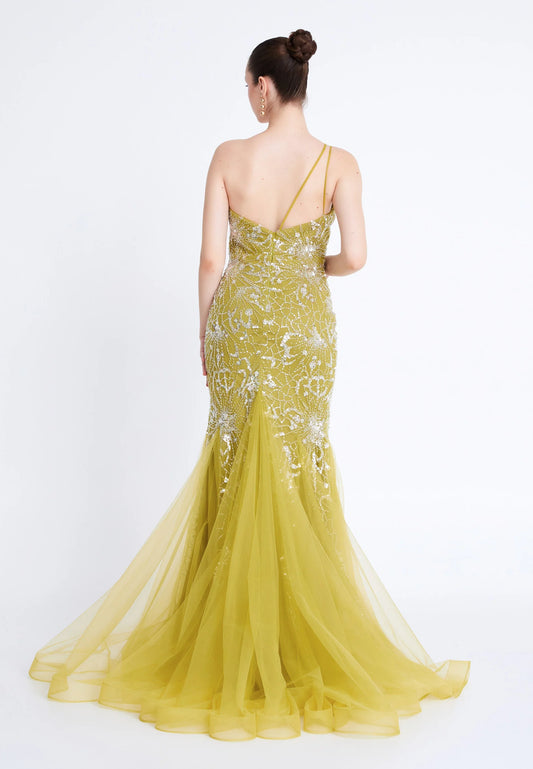 One Shoulder Maxi Tulle Mermaid Regular Prom Dress Unit Price: €72