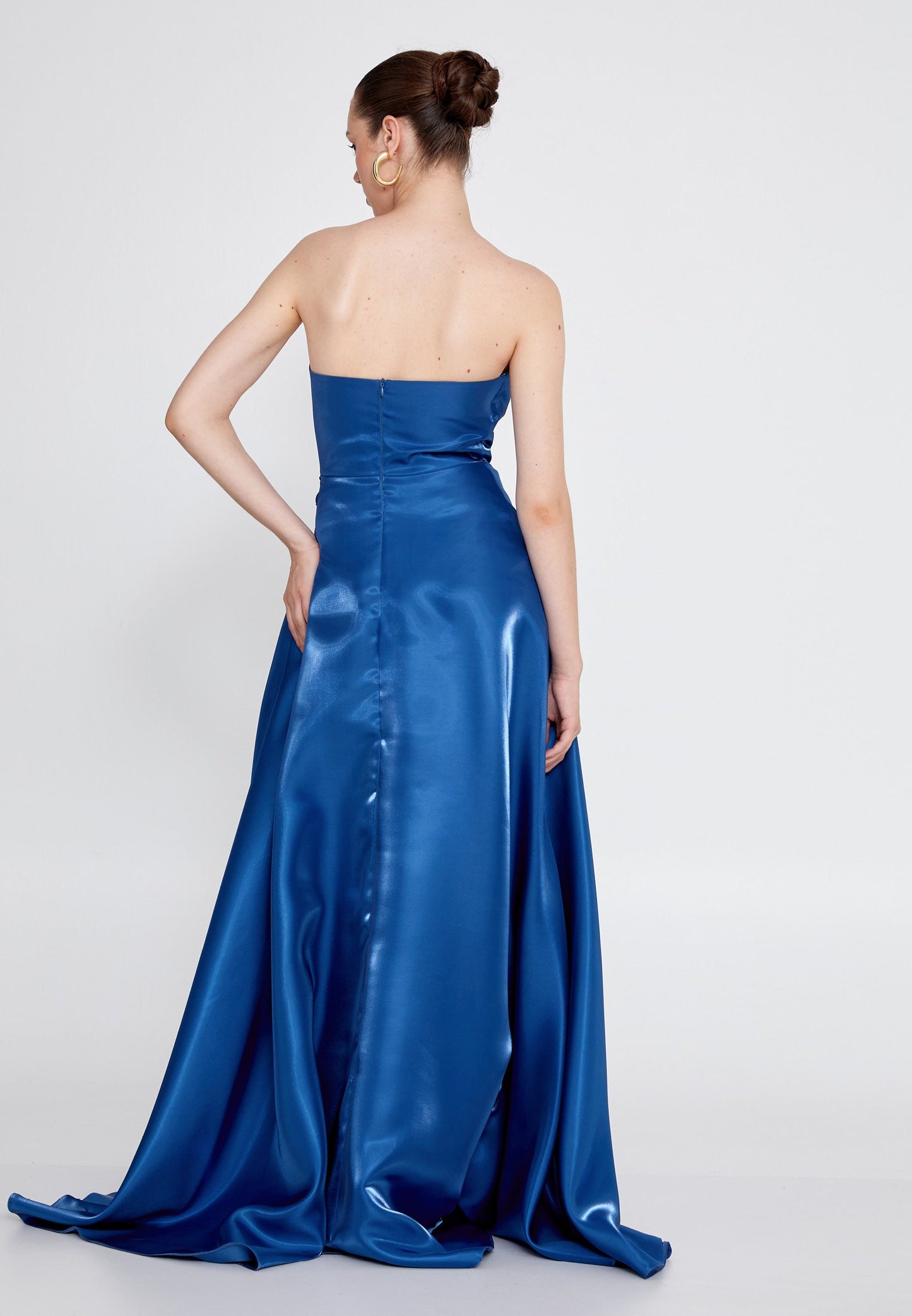 Strapless Maxi Polyester Column Regular Wedding Guest Dress Unit Price: €78