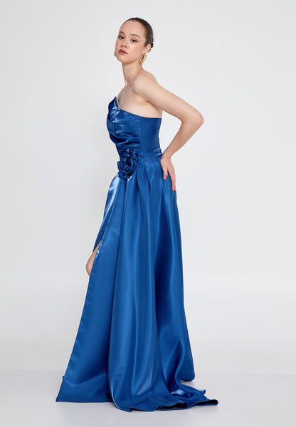 Strapless Maxi Polyester Column Regular Wedding Guest Dress Unit Price: €78