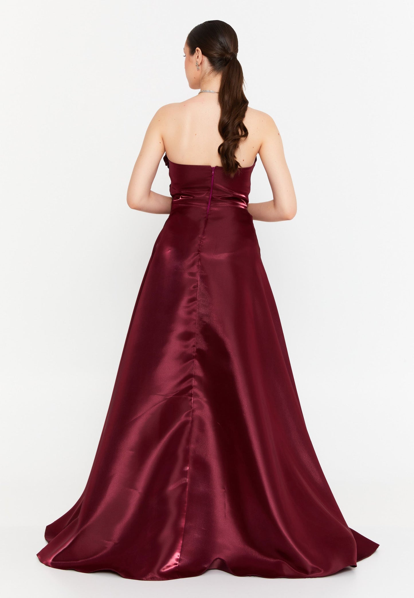 Strapless Maxi Polyester Column Regular Wedding Guest Dress Unit Price: €78