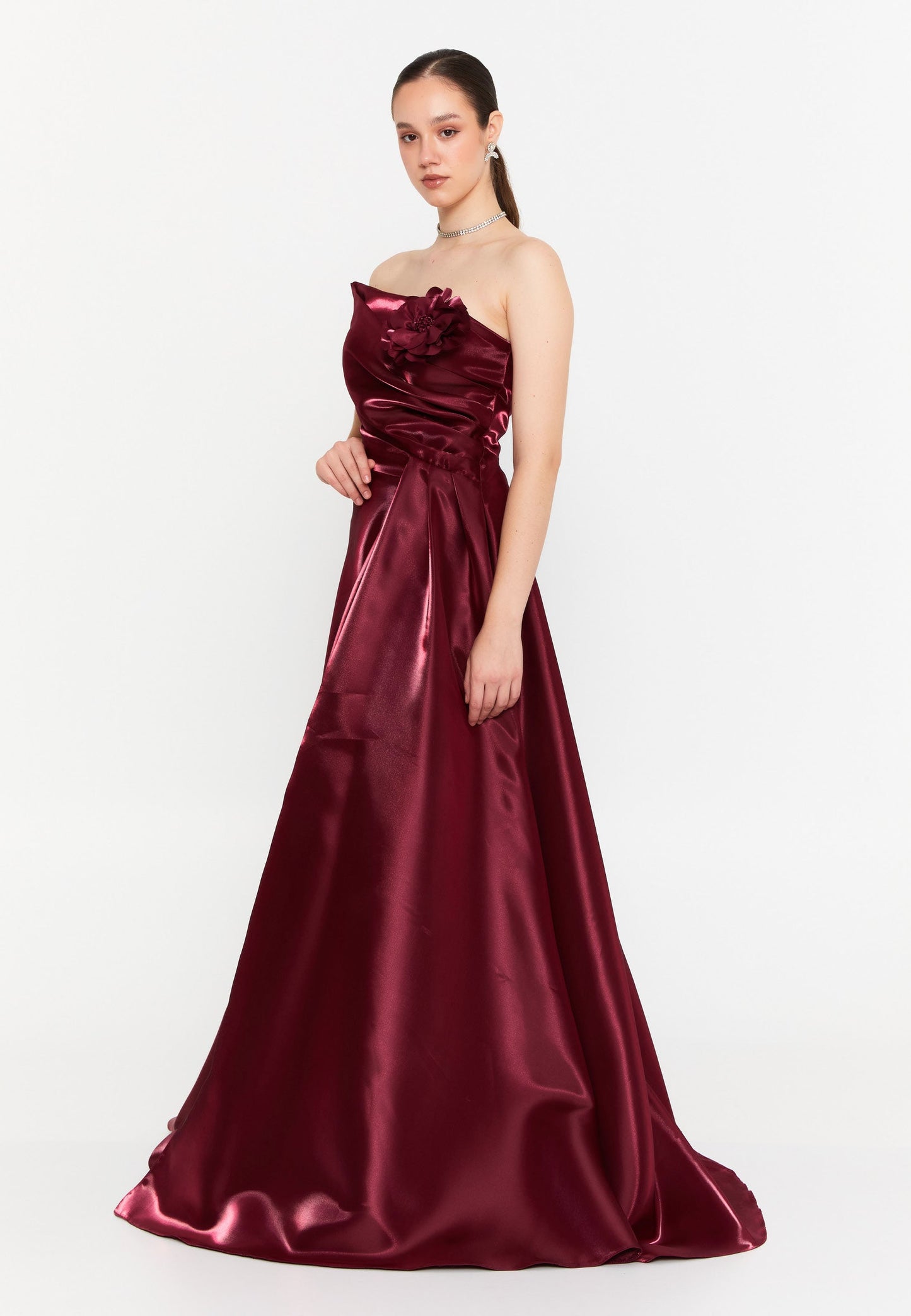 Strapless Maxi Polyester Column Regular Wedding Guest Dress Unit Price: €78