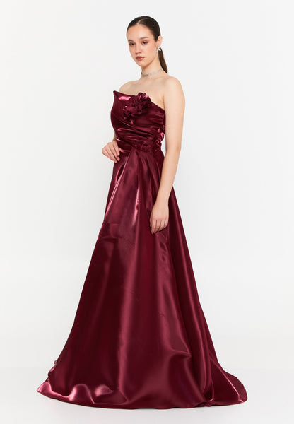 Strapless Maxi Polyester Column Regular Wedding Guest Dress Unit Price: €78