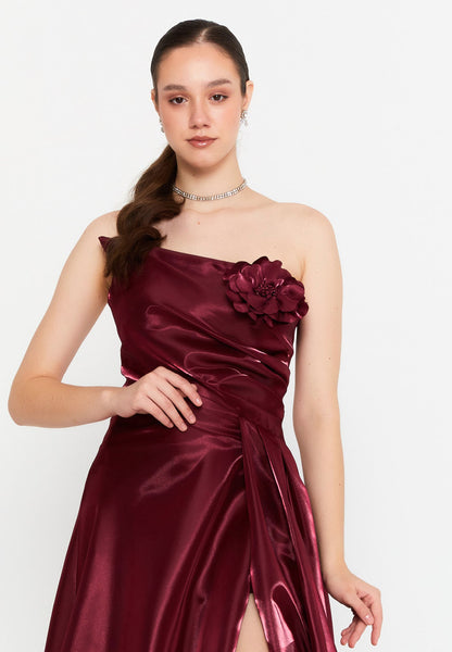 Strapless Maxi Polyester Column Regular Wedding Guest Dress Unit Price: €78