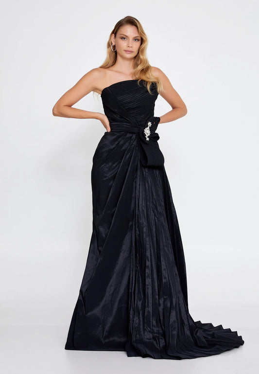 Strapless Maxi Polyester Column Regular Prom Dress Unit Price: €95