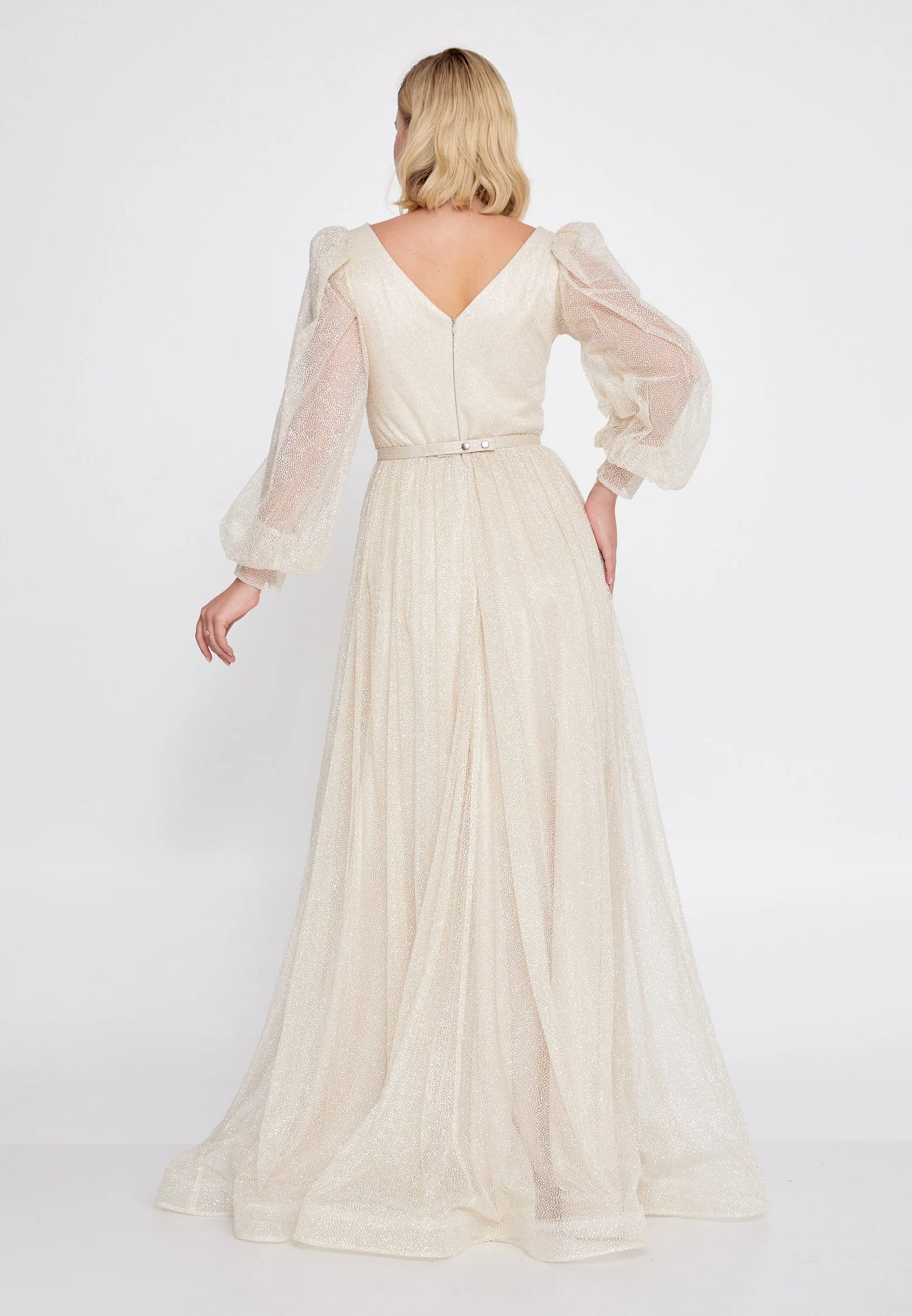 Long Sleeve Maxi Tulle Mermaid Regular Prom Dress Unit Price: €74