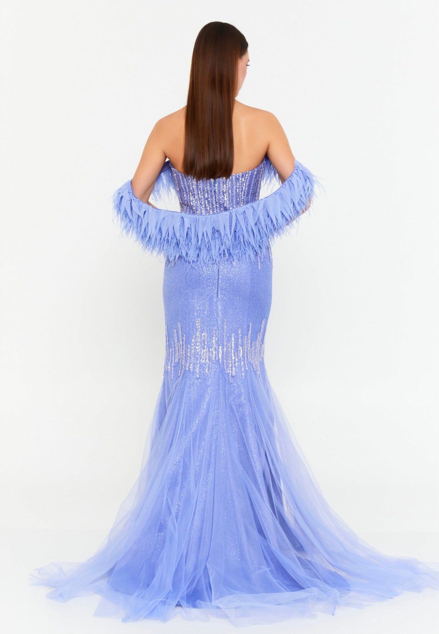 Off Shoulder Maxi Tulle Mermaid Regular Wedding Guest Dress Unit Price: €72