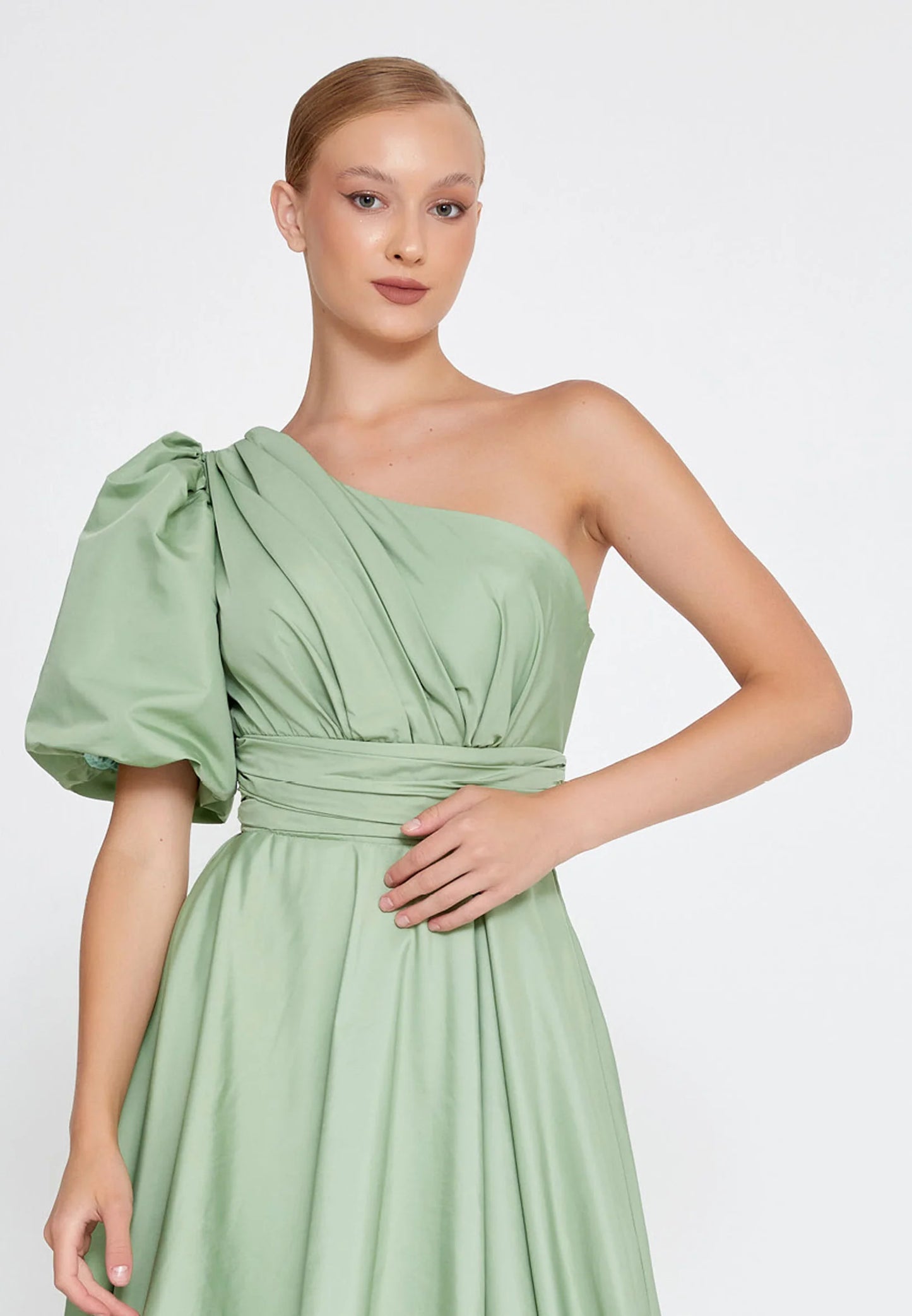 One Shoulder Maxi Polyester A - Line Regular Prom Dress Unit Price: €55