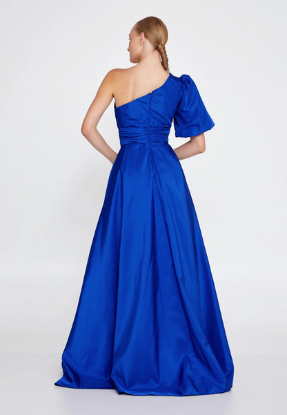 One Shoulder Maxi Polyester A - Line Regular Prom Dress Unit Price: €55