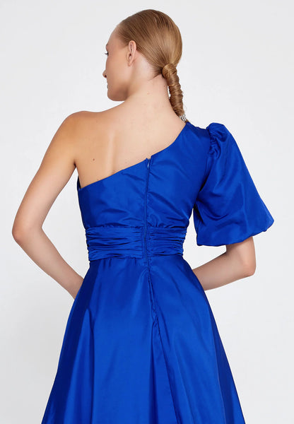 One Shoulder Maxi Polyester A - Line Regular Prom Dress Unit Price: €55