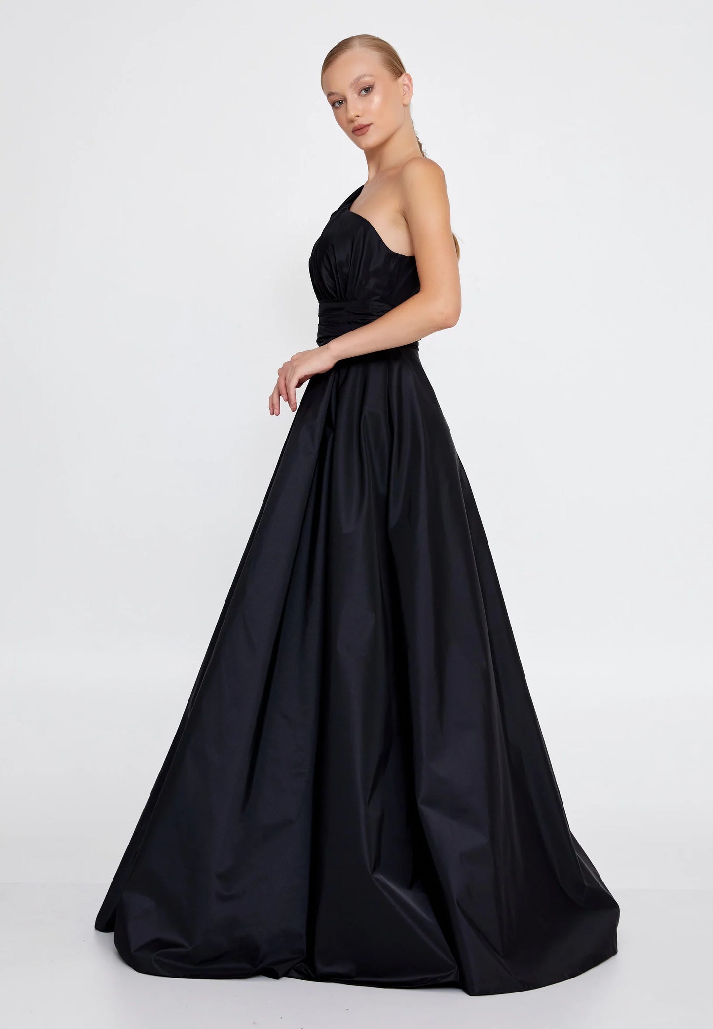 One Shoulder Maxi Polyester A - Line Regular Prom Dress Unit Price: €55