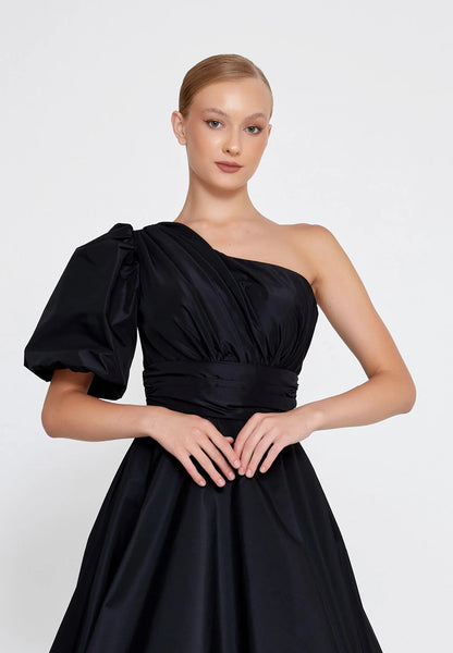 One Shoulder Maxi Polyester A - Line Regular Prom Dress Unit Price: €55